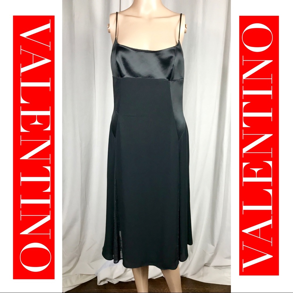 Black Valentino Midi Dress Size 6